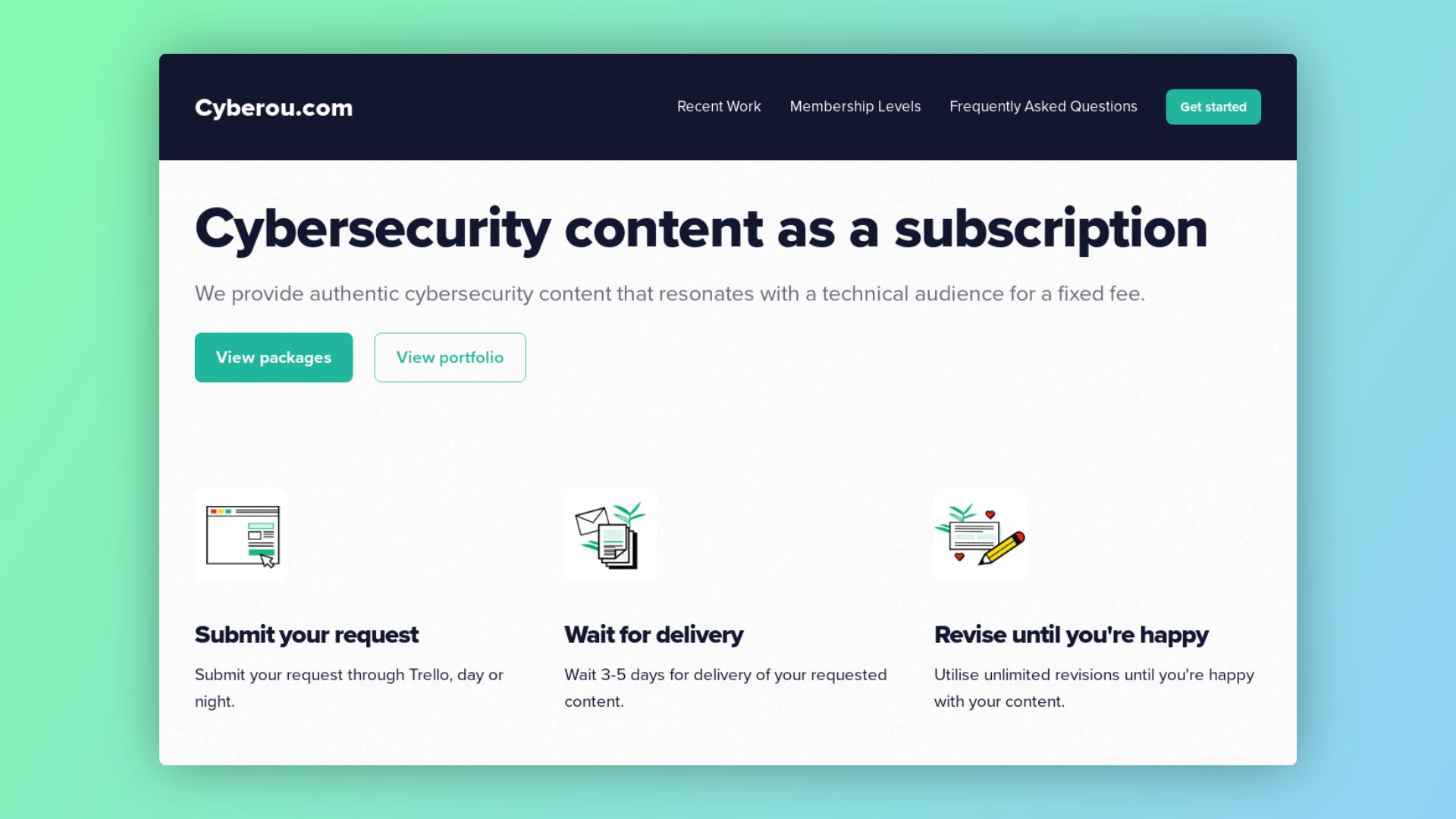 Cybersecurity content as a subscription media 1
