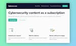 Cybersecurity content as a subscription image