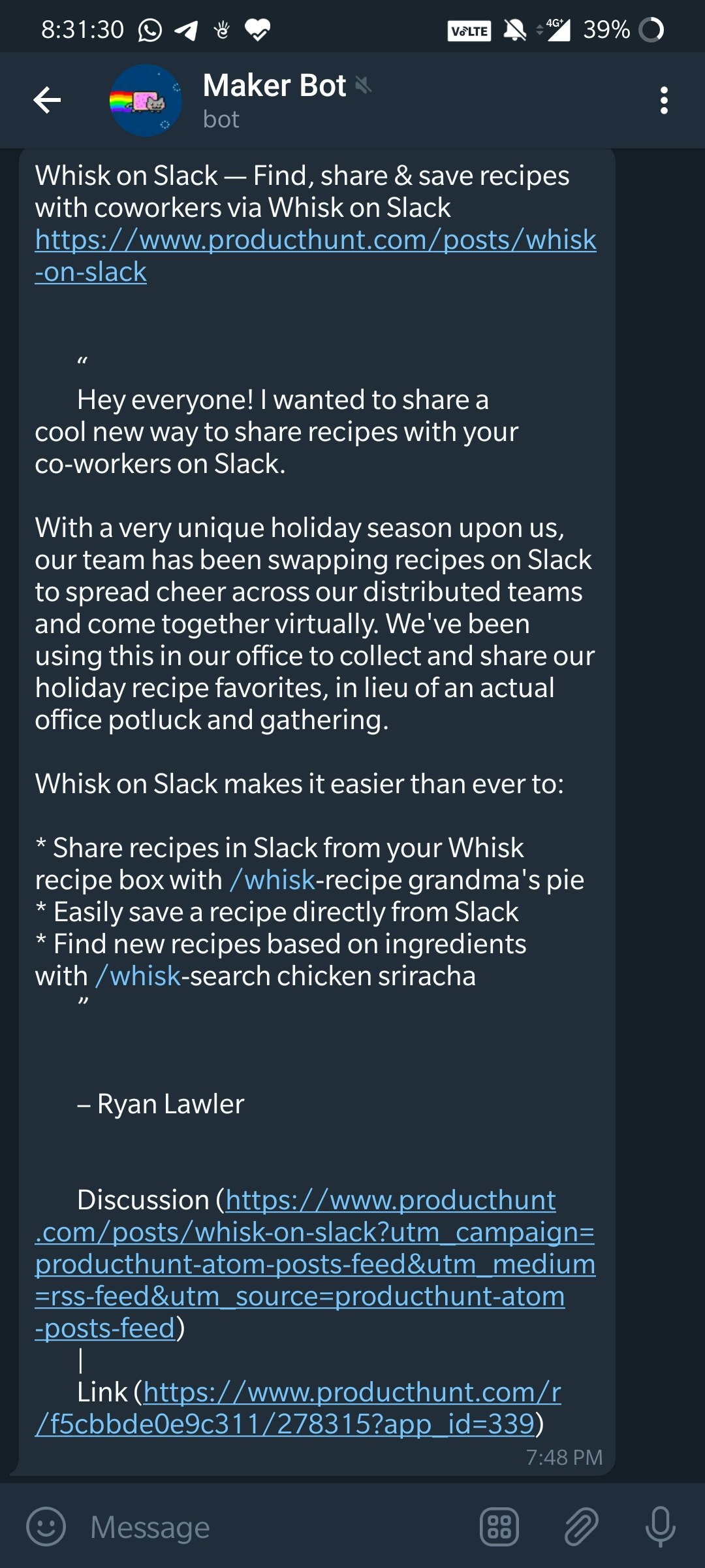 Maker News Bot gallery image