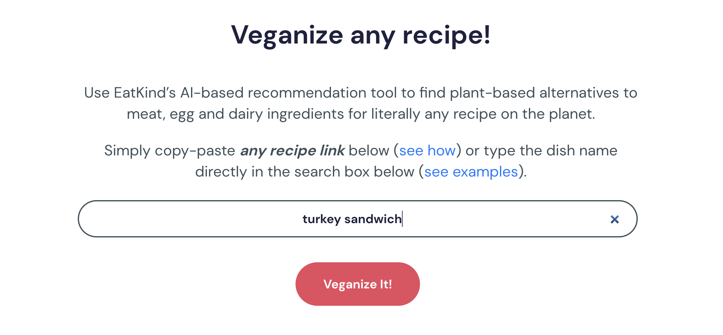 EatKind - Veganize any recipe! gallery image