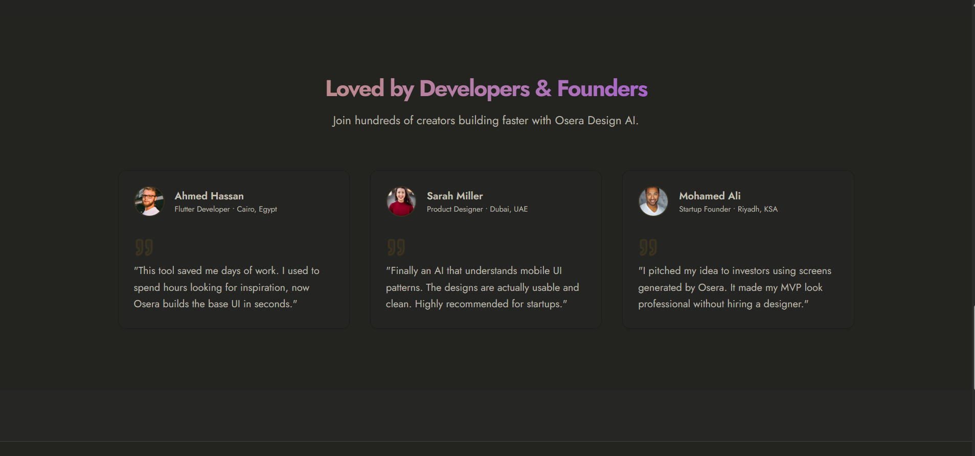 Text to editable UI designs in seconds gallery image