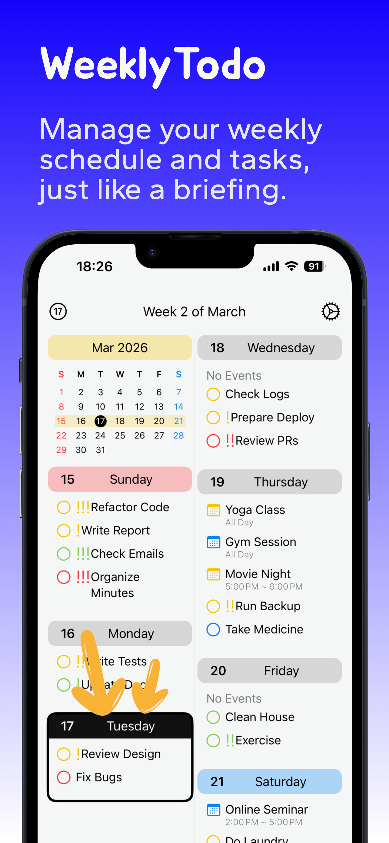 WeeklyTodo gallery image