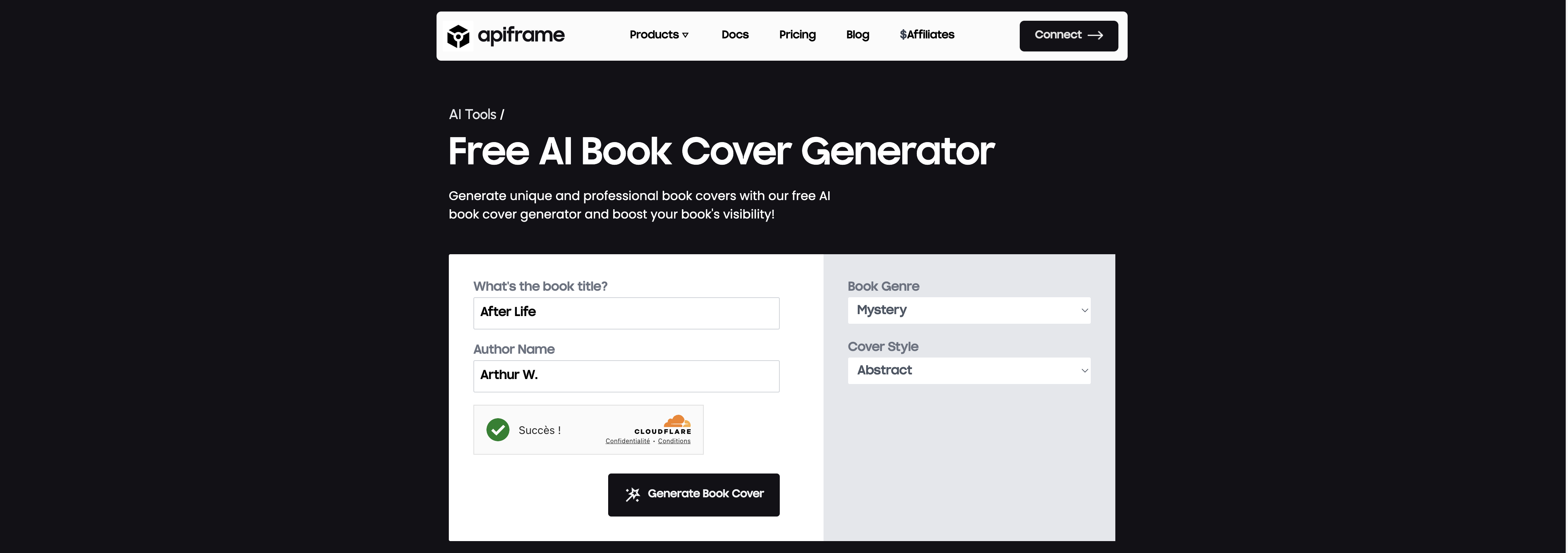 Free AI Book Cover Generator gallery image