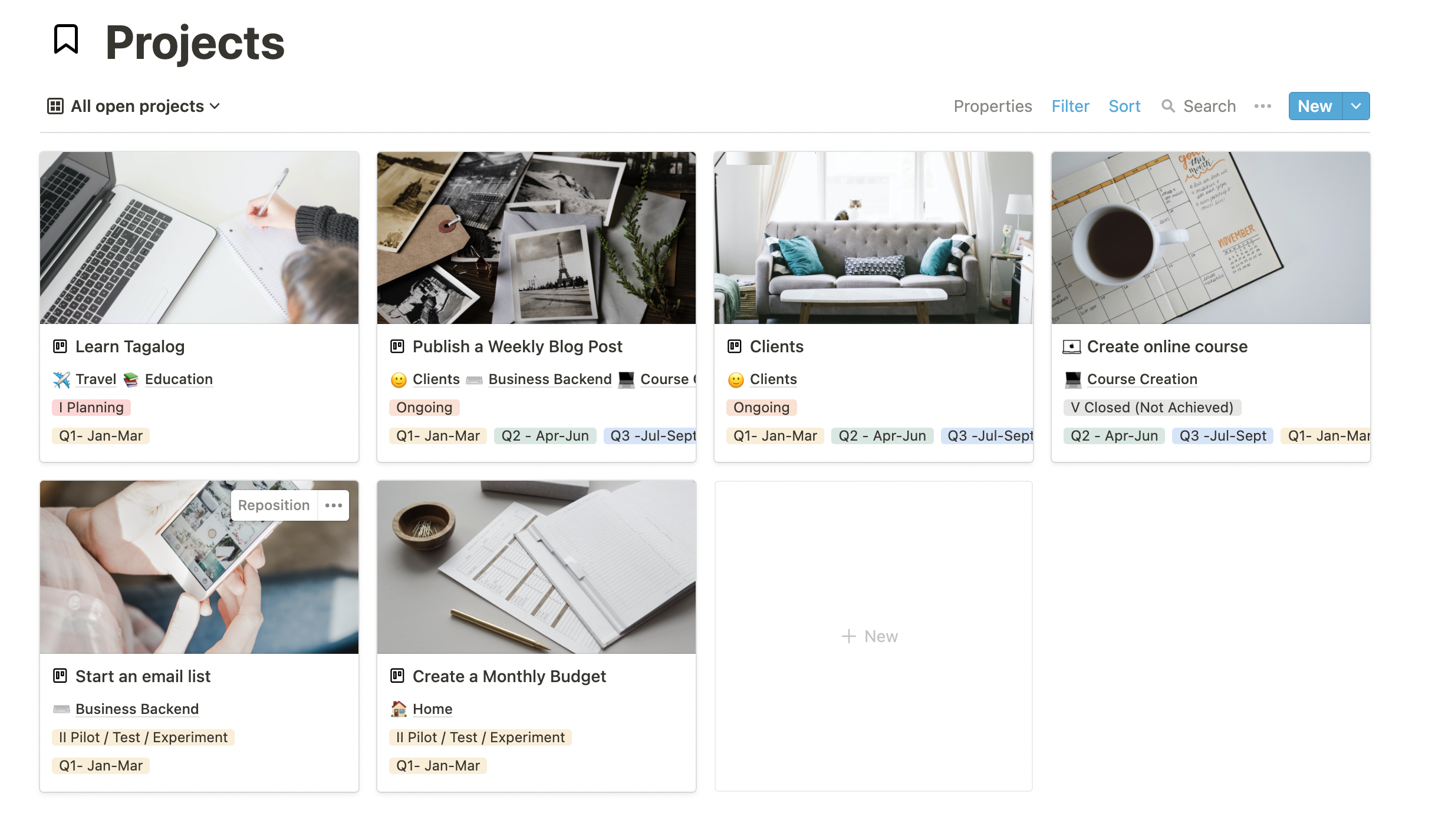 Notion Ultimate Life Dashboard gallery image