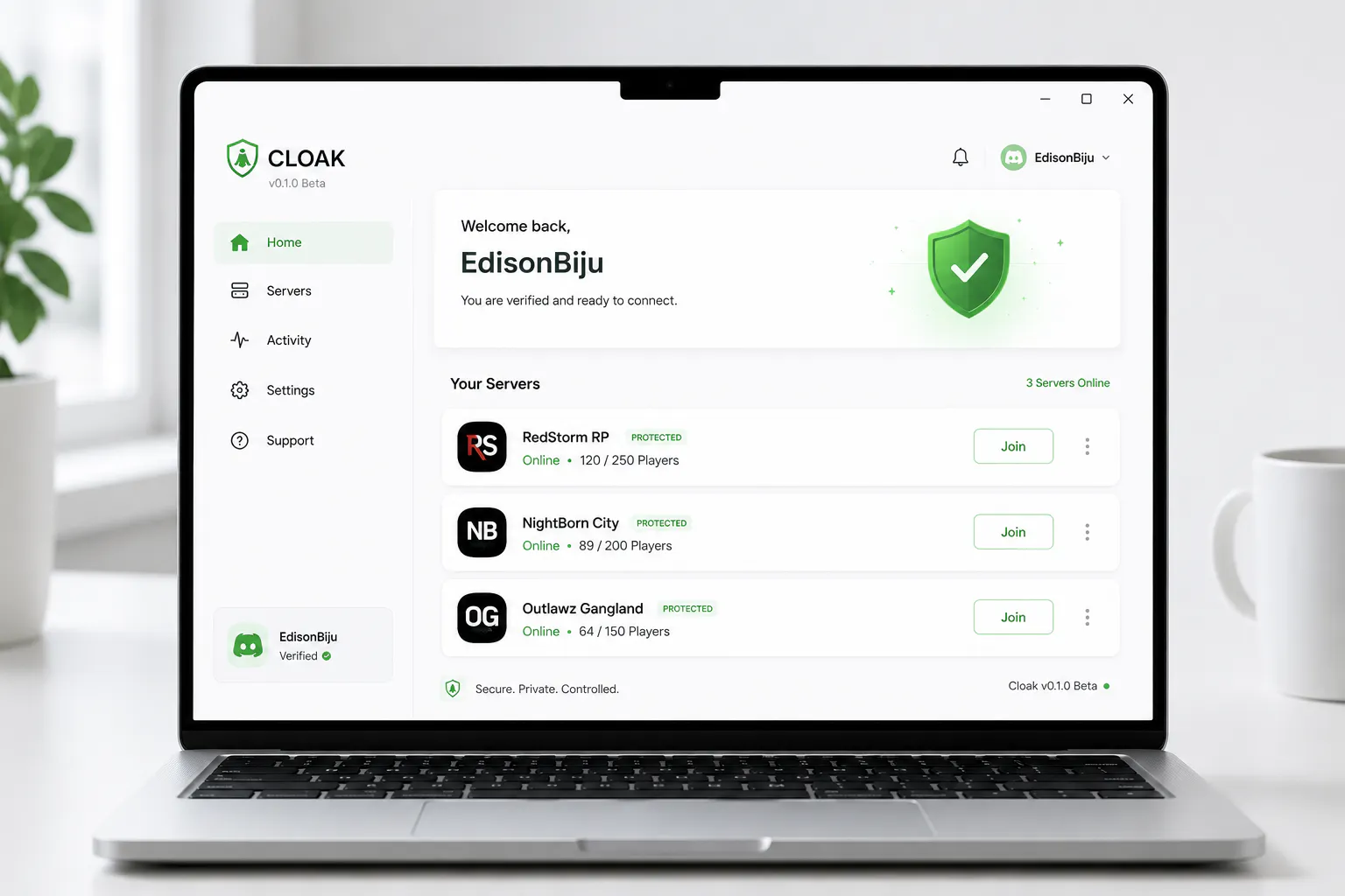 Cloak Desktop gallery image