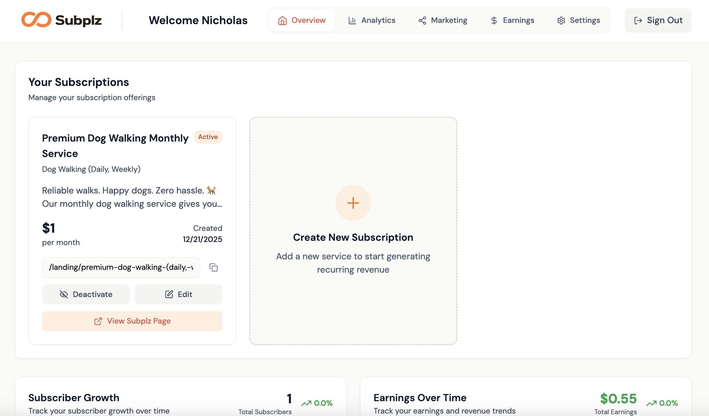 Subplz - Main product screenshot demonstrating key features and user interface