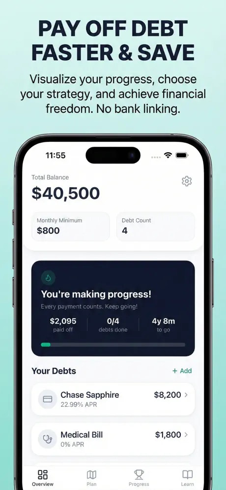 Debt Payoff Planner Pro - Screenshot 3 showing product features and functionality
