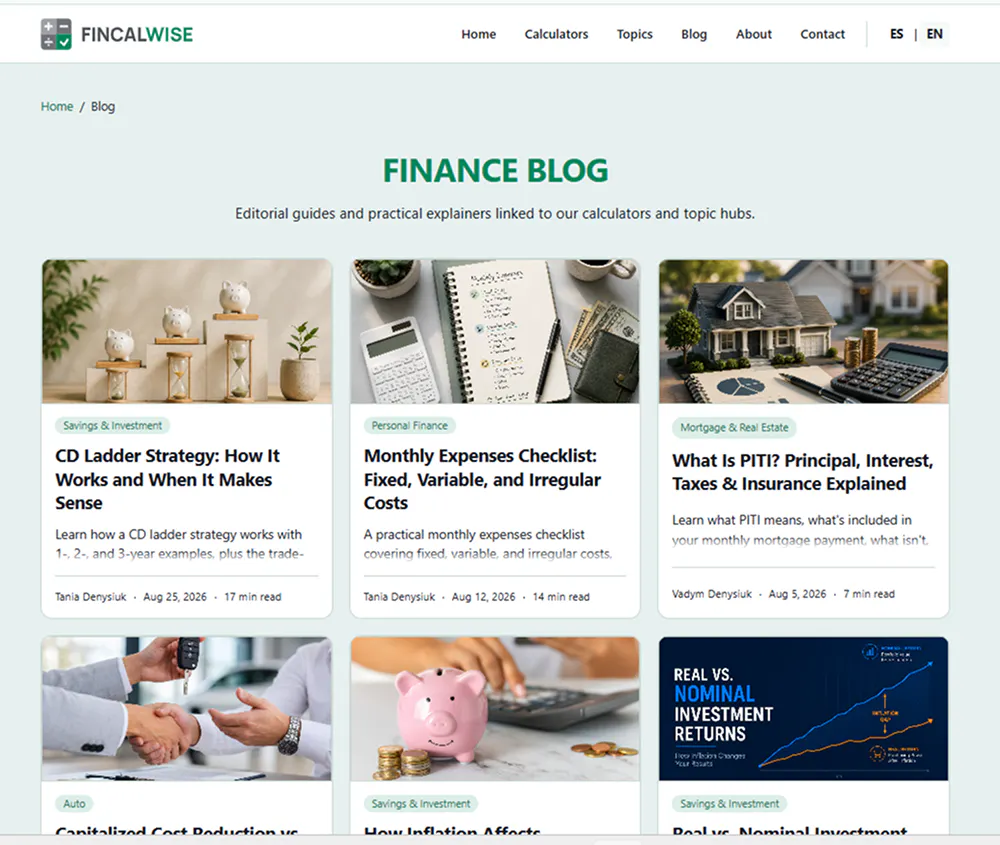 FinCalWise gallery image