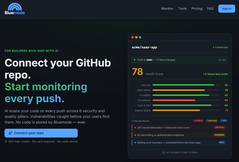 Bluemode screenshot 2
