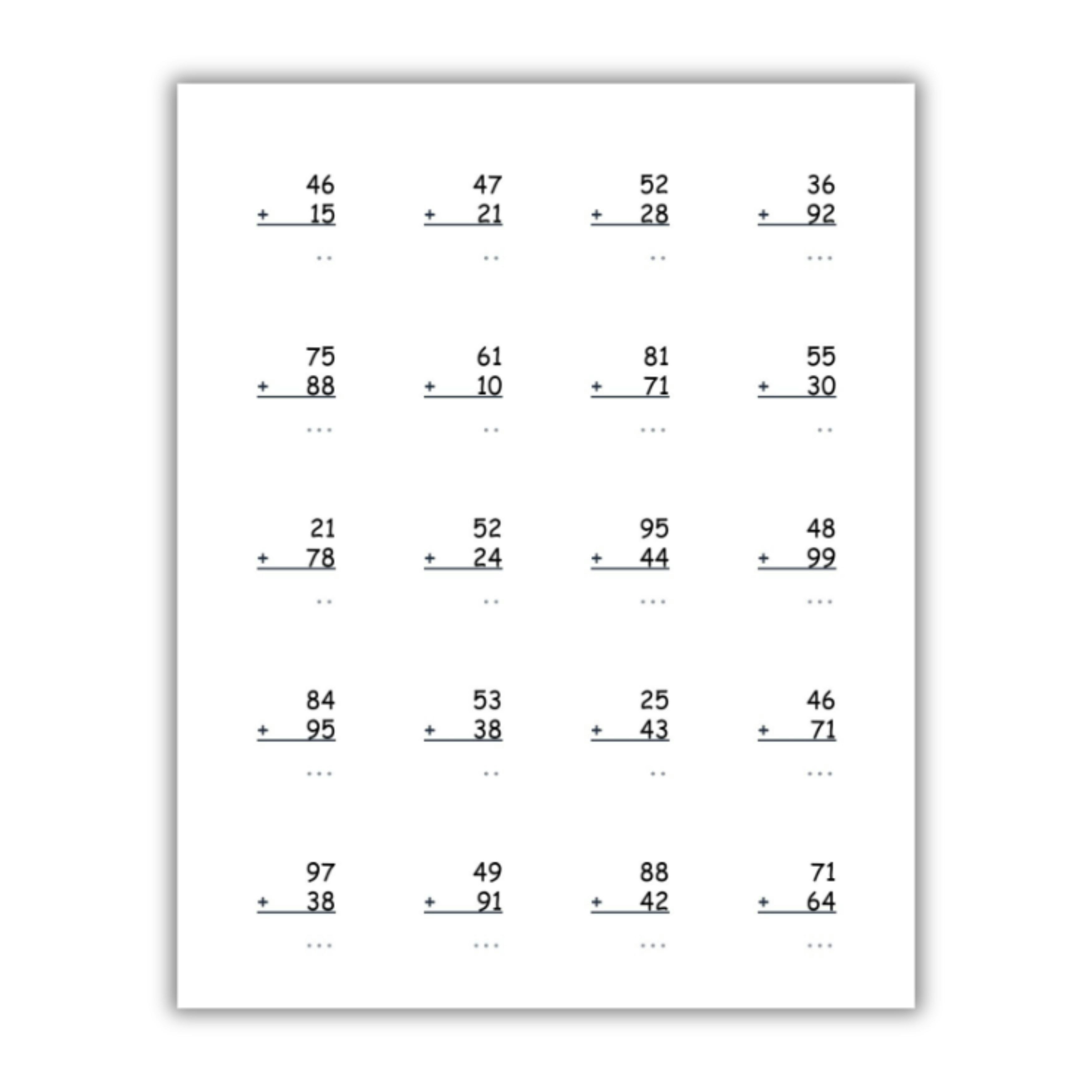 Math Worksheet Generator - Screenshot 3 preview