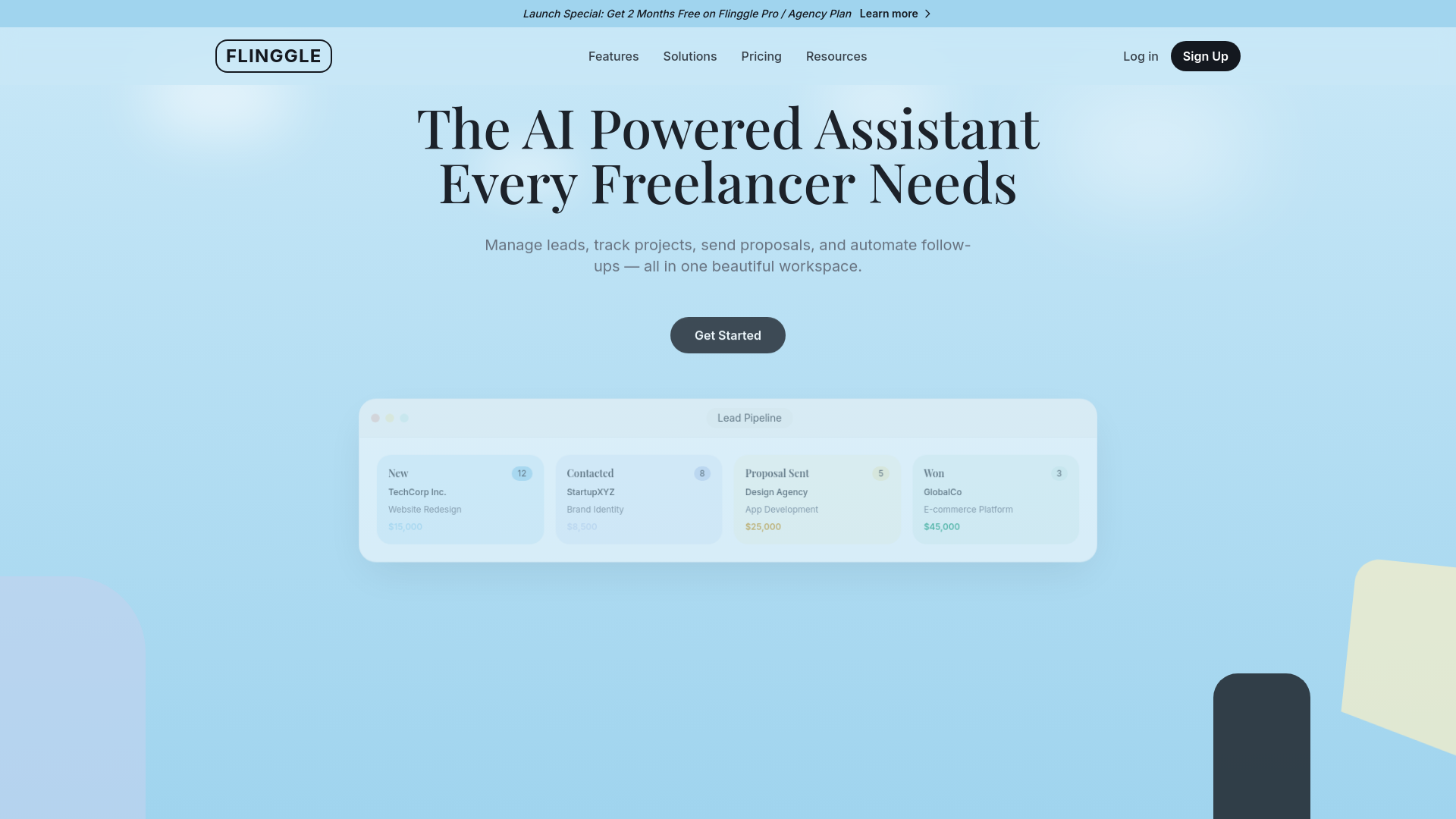 Flinggle - Main product screenshot demonstrating key features and user interface