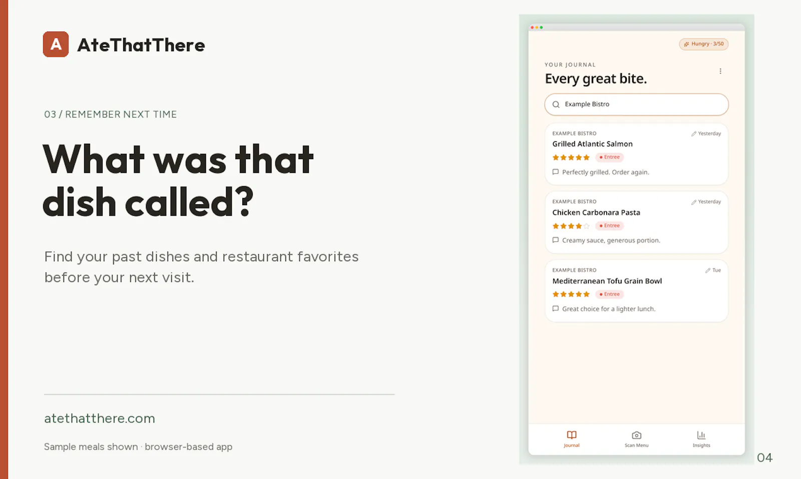 AteThatThere — Remember every great bite screenshot 3