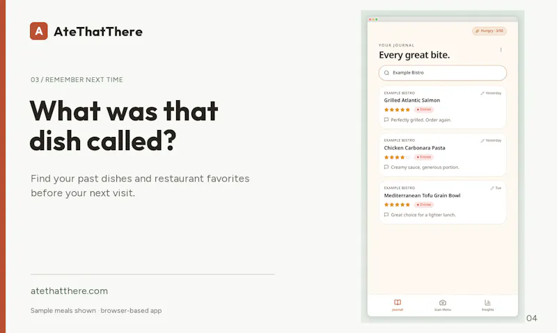AteThatThere — Remember every great bite screenshot 3