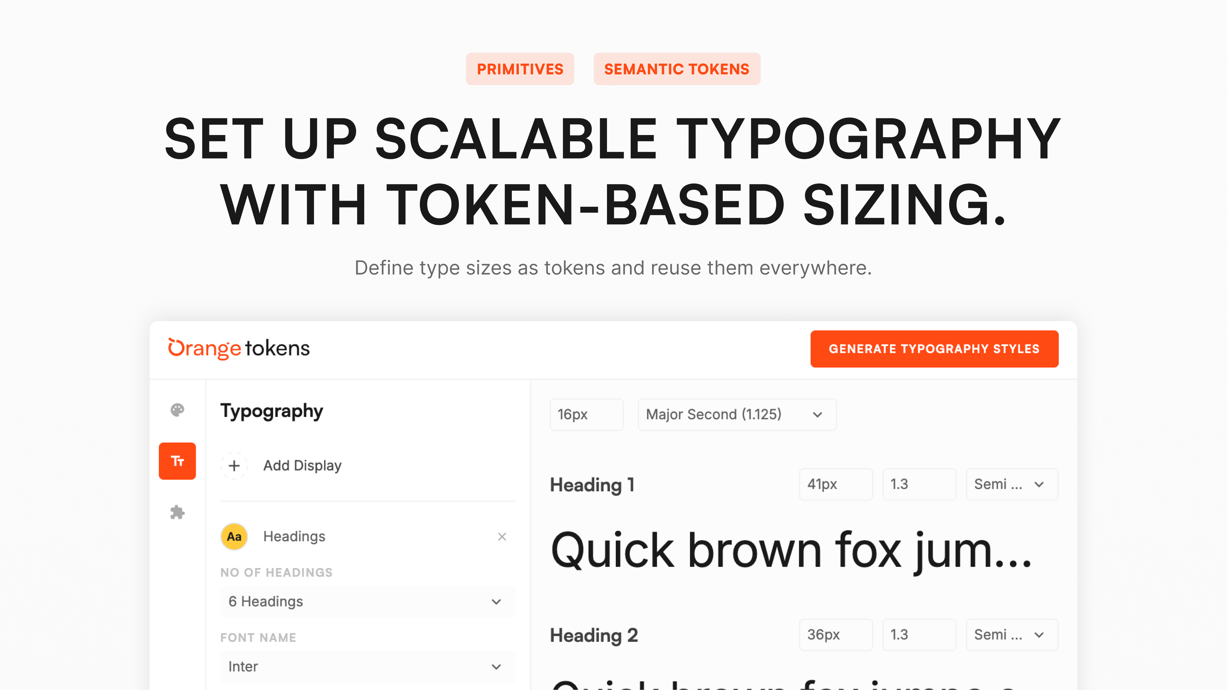 Orange Tokens: Plugin for Design Systems gallery image