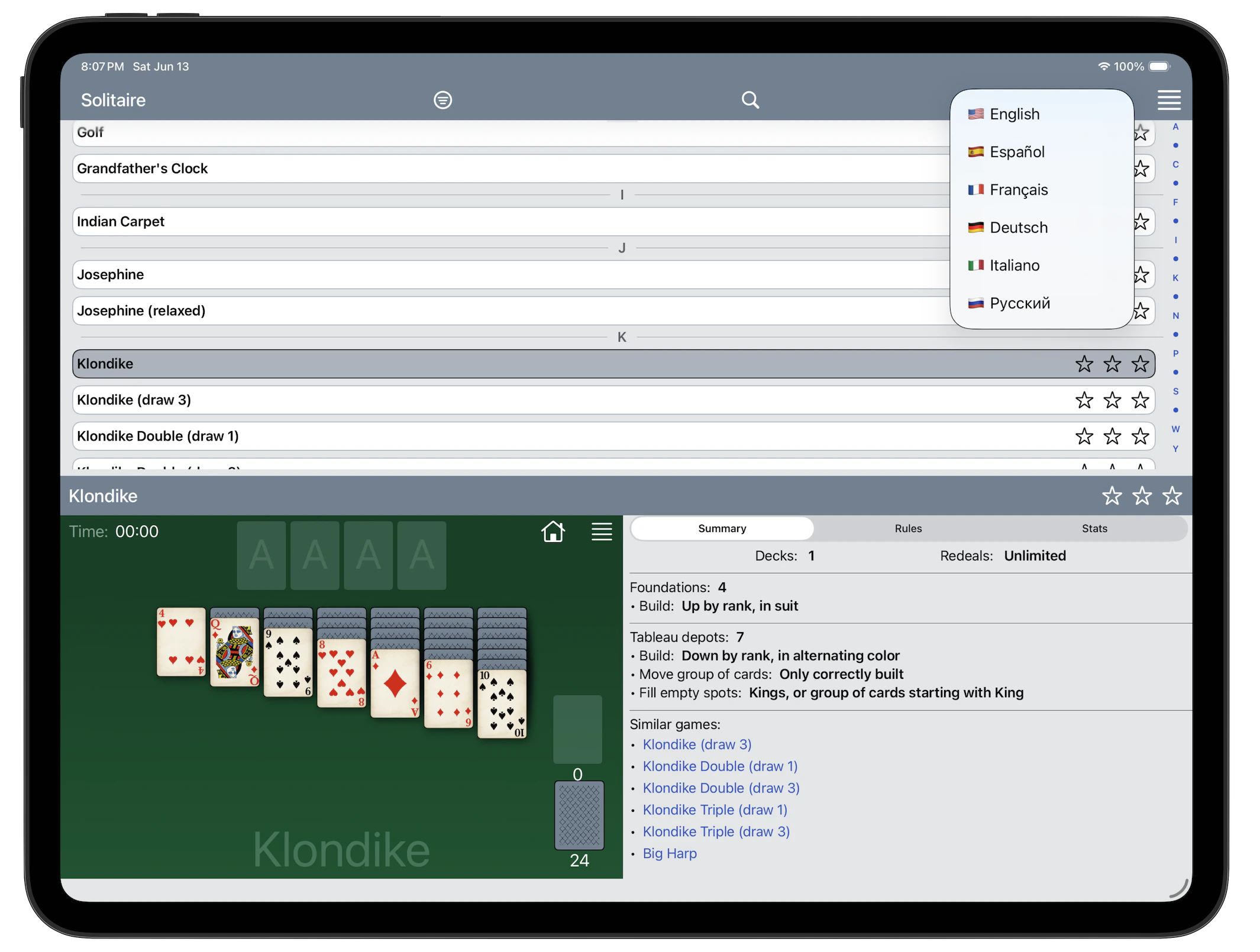 Fein Solitaire: 90+ Card Games logo