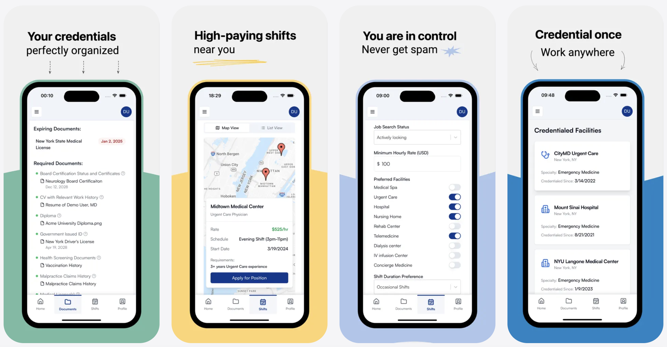 Saile - Healthcare gigs on demand - Main product screenshot demonstrating key features and user interface