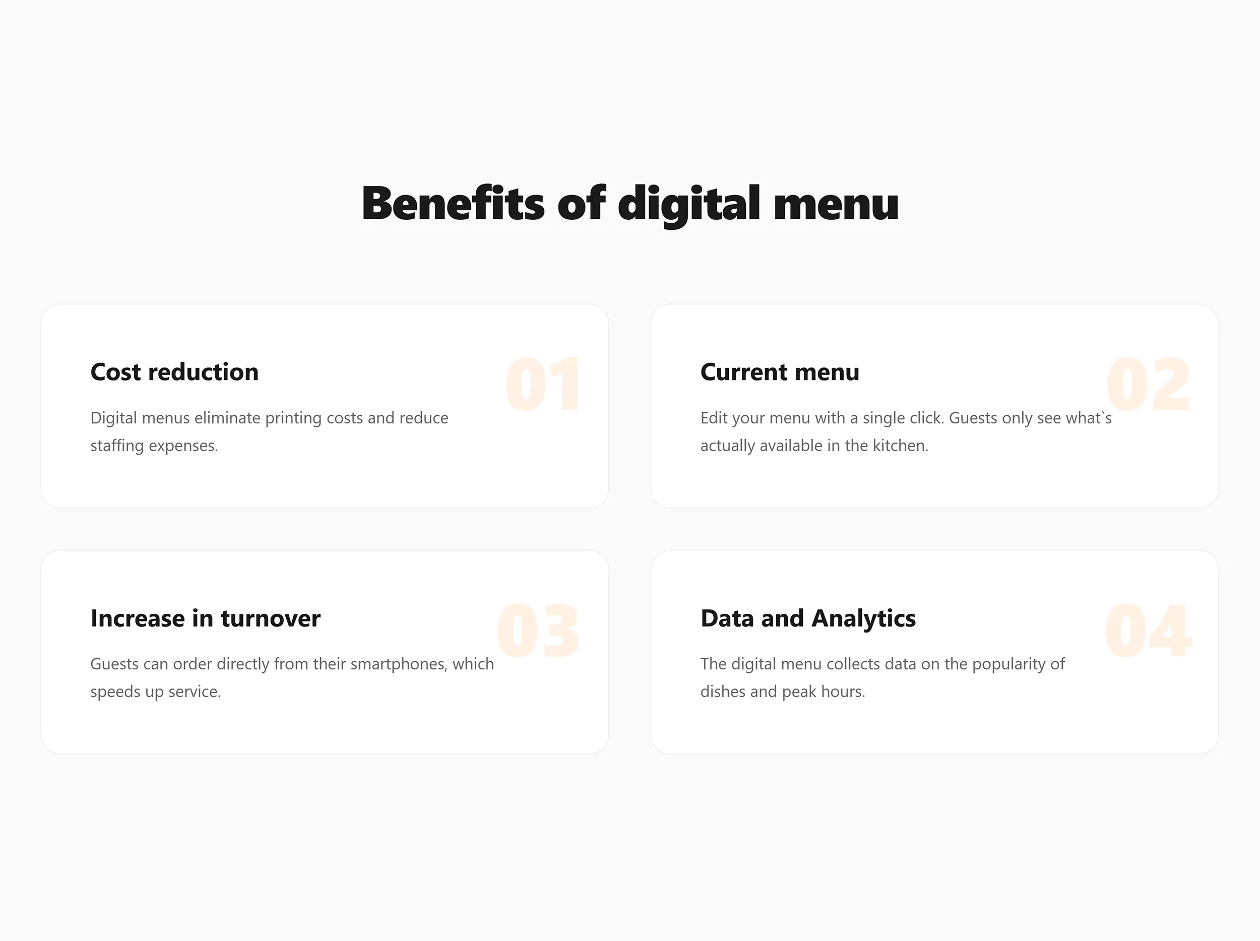 QBiX Menu gallery image