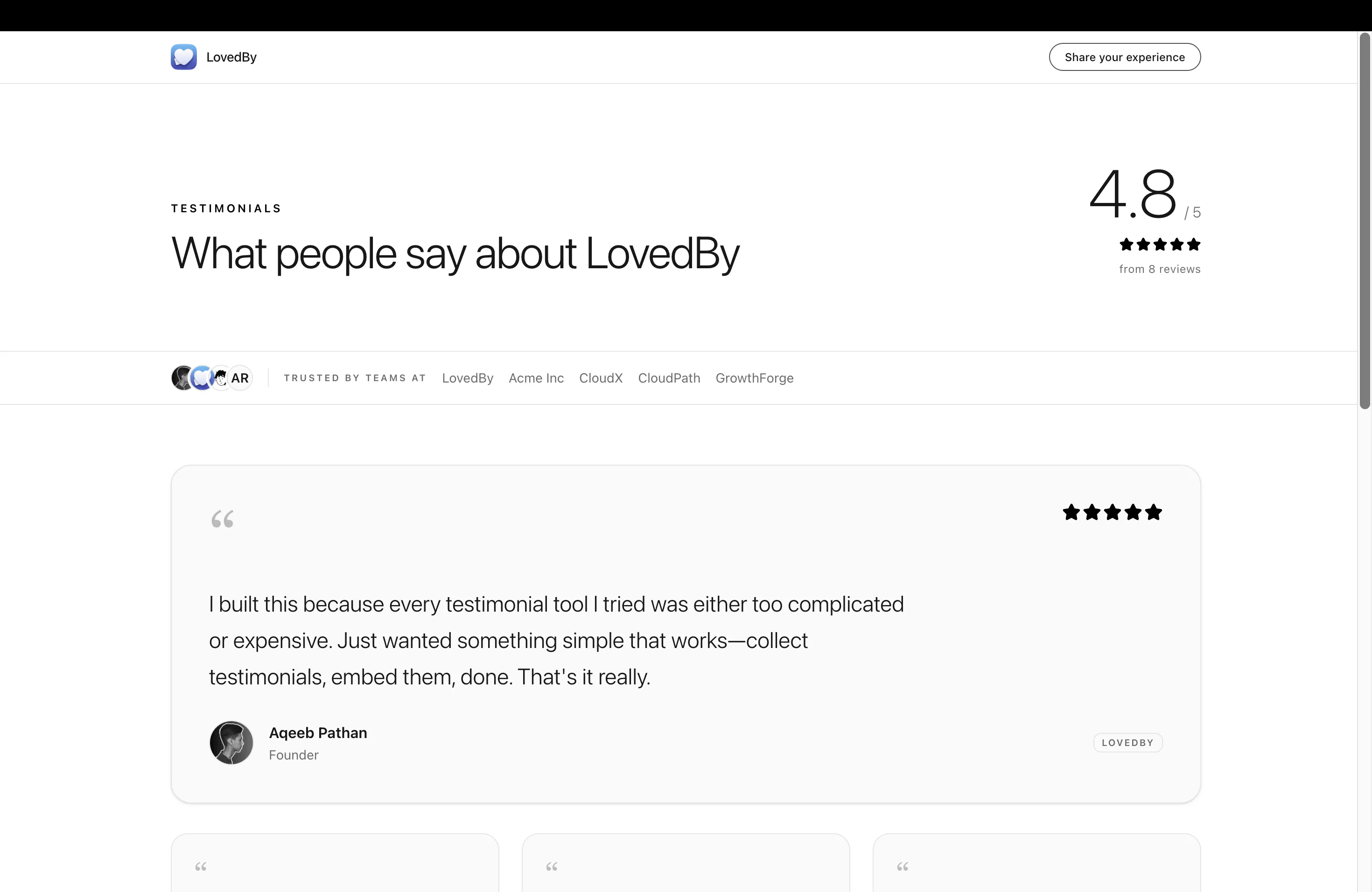 LovedBy gallery image
