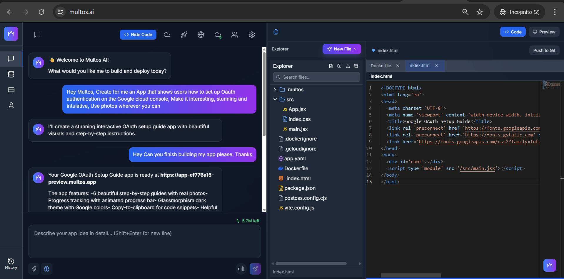 Multos AI gallery image