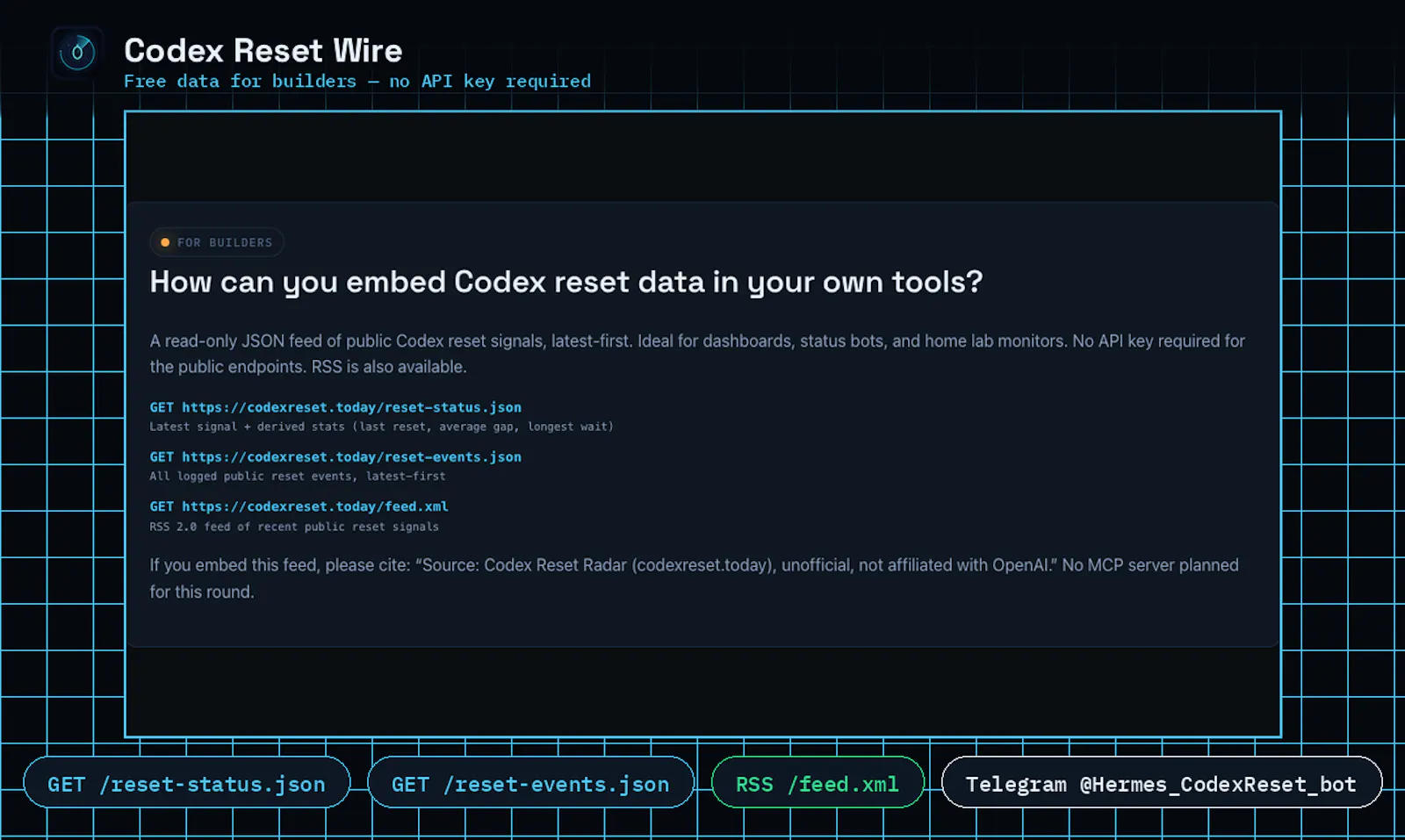 Codex Reset Wire screenshot 3