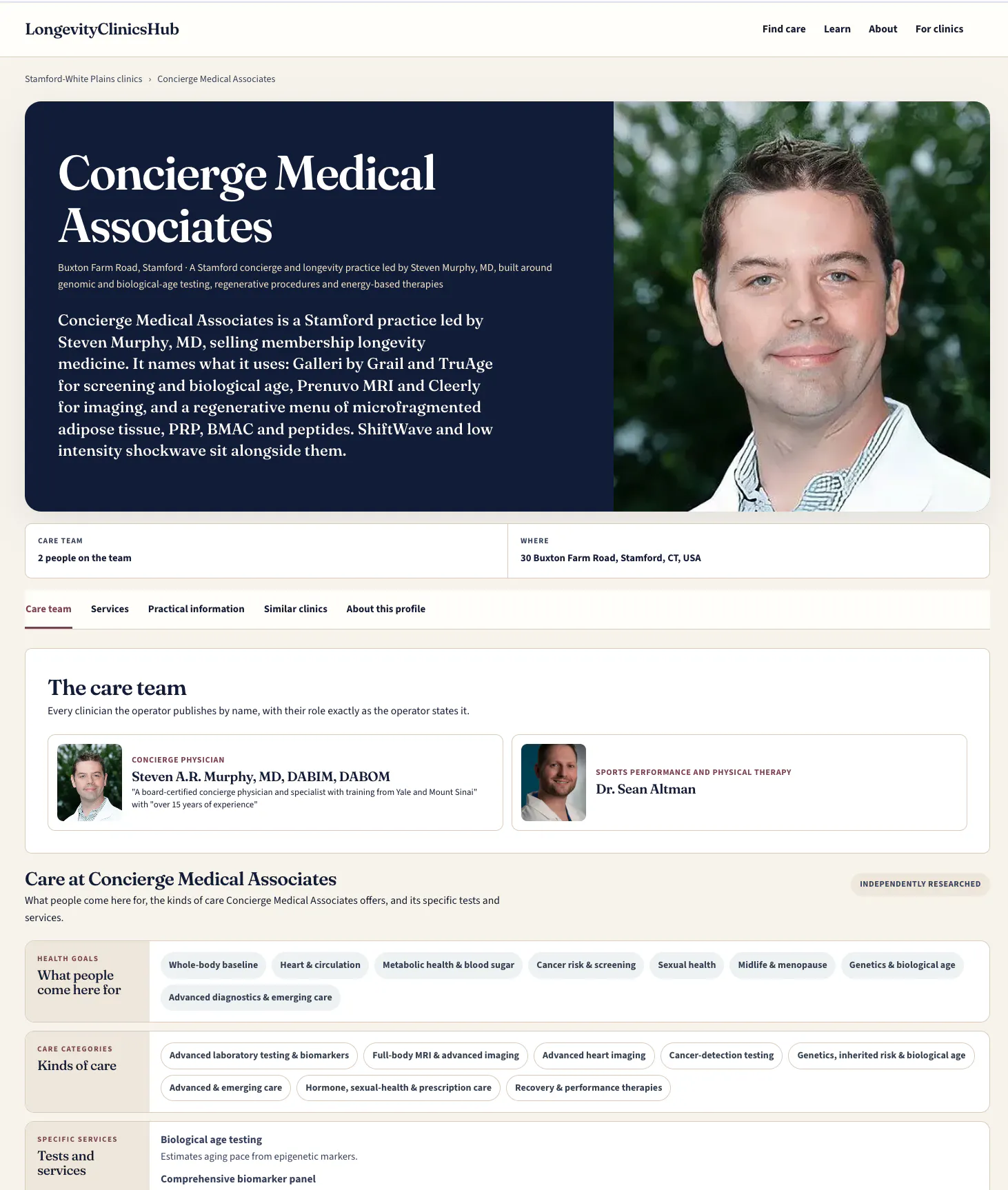 LongevityClinicsHub gallery image