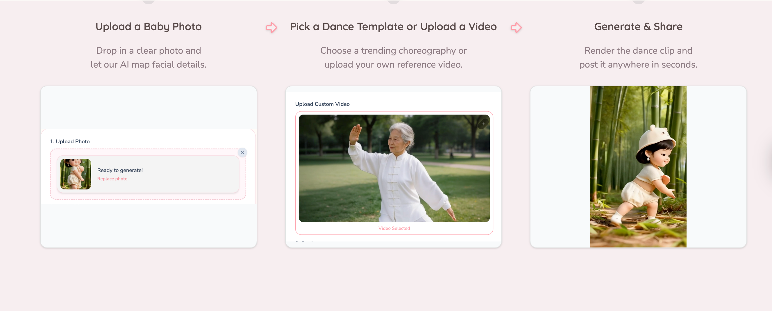 Ai Baby Dance - Screenshot 2 showing product features and functionality