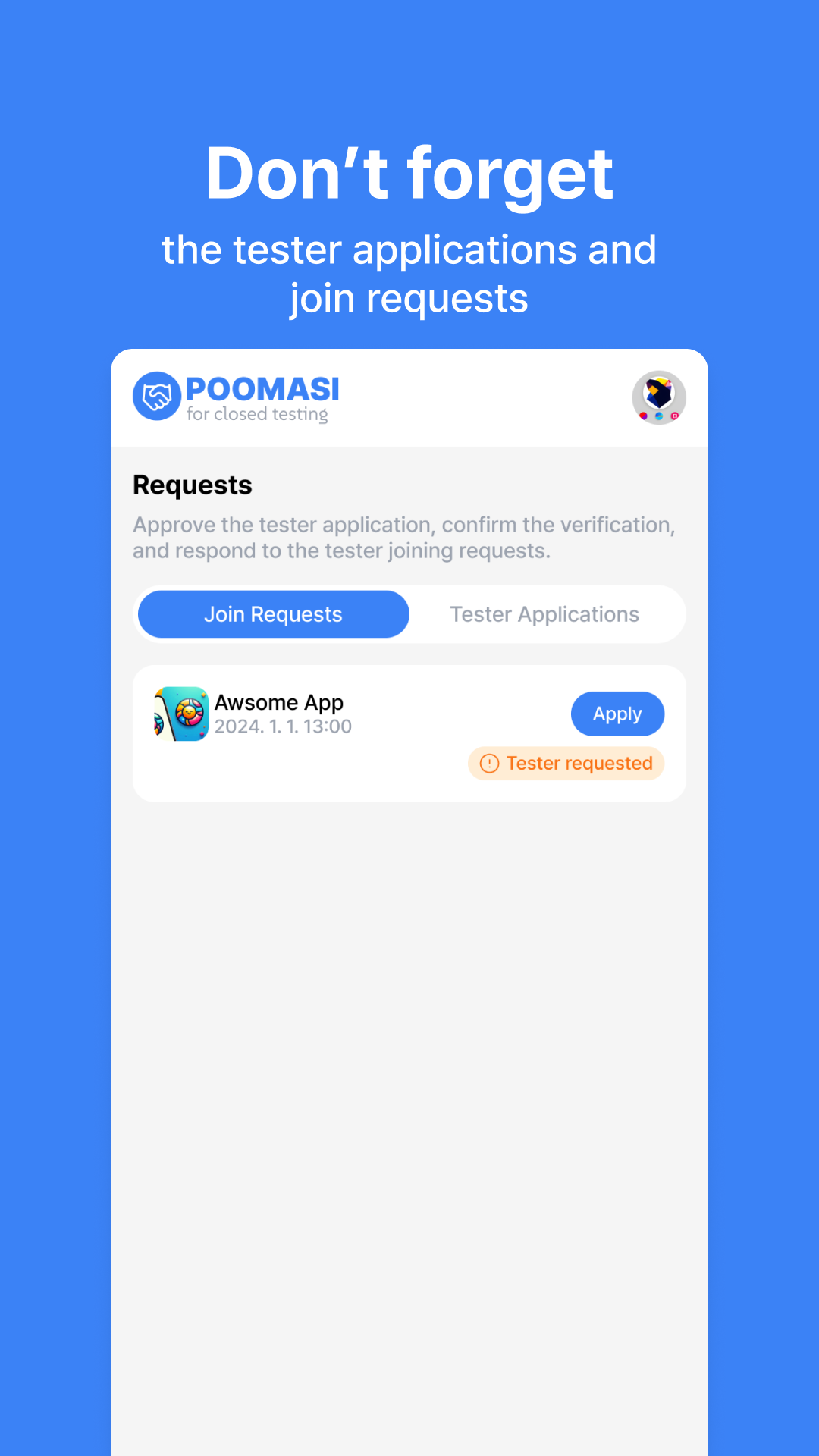 Média Poomas - Aider mutuellement pour les tests fermés Android 6