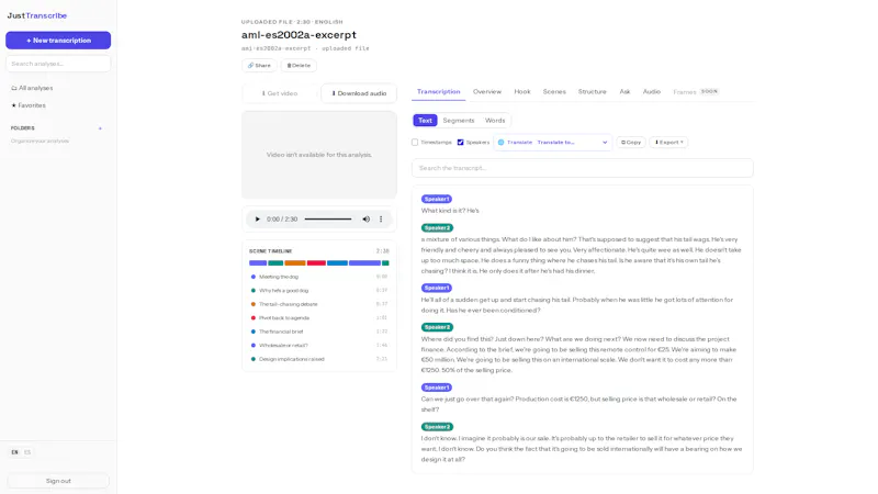 JustTranscribe screenshot 4