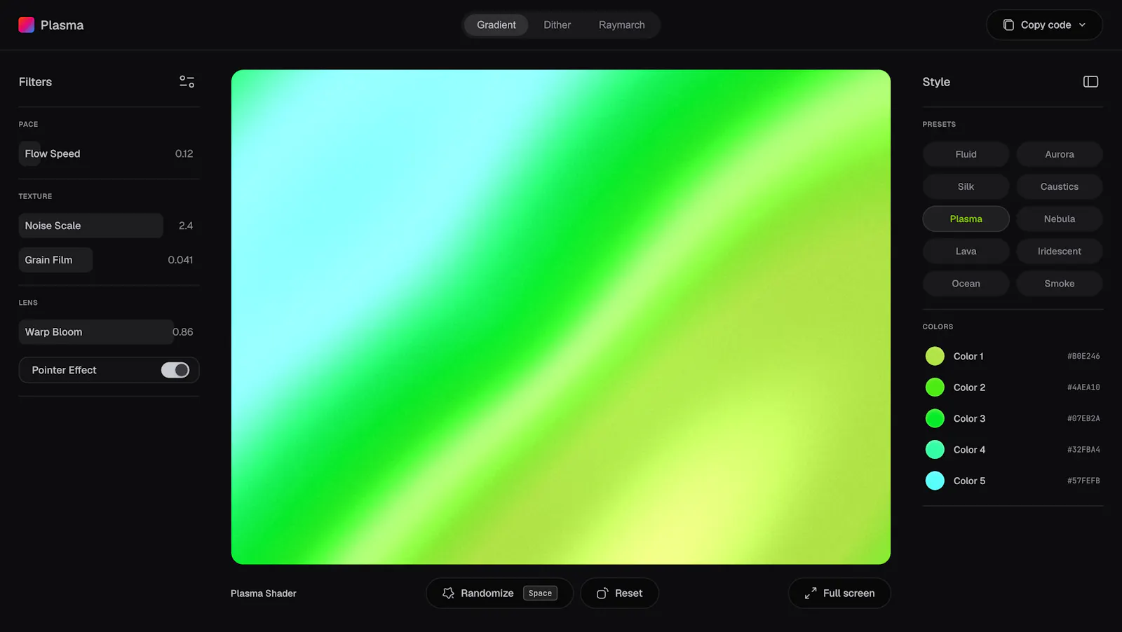 Plasma screenshot 2