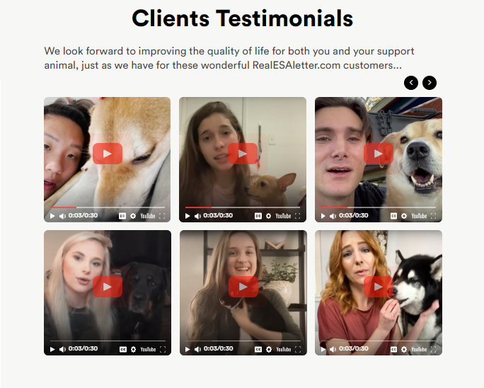 Real ESA Letter gallery image