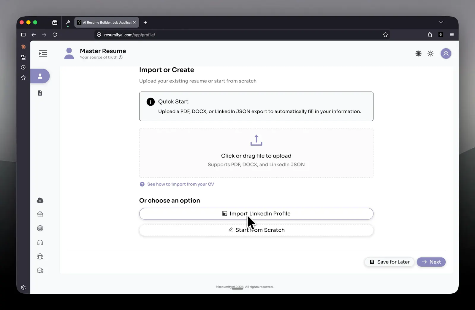 ResumifyAI (https://resumifyai.com) screenshot 8