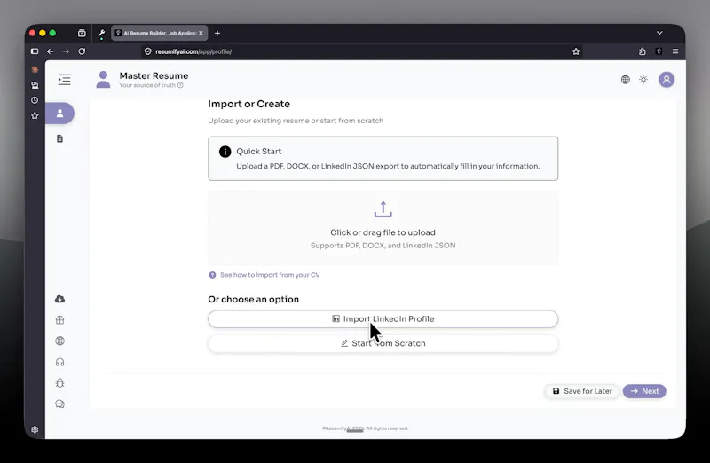 ResumifyAI (https://resumifyai.com) screenshot 8