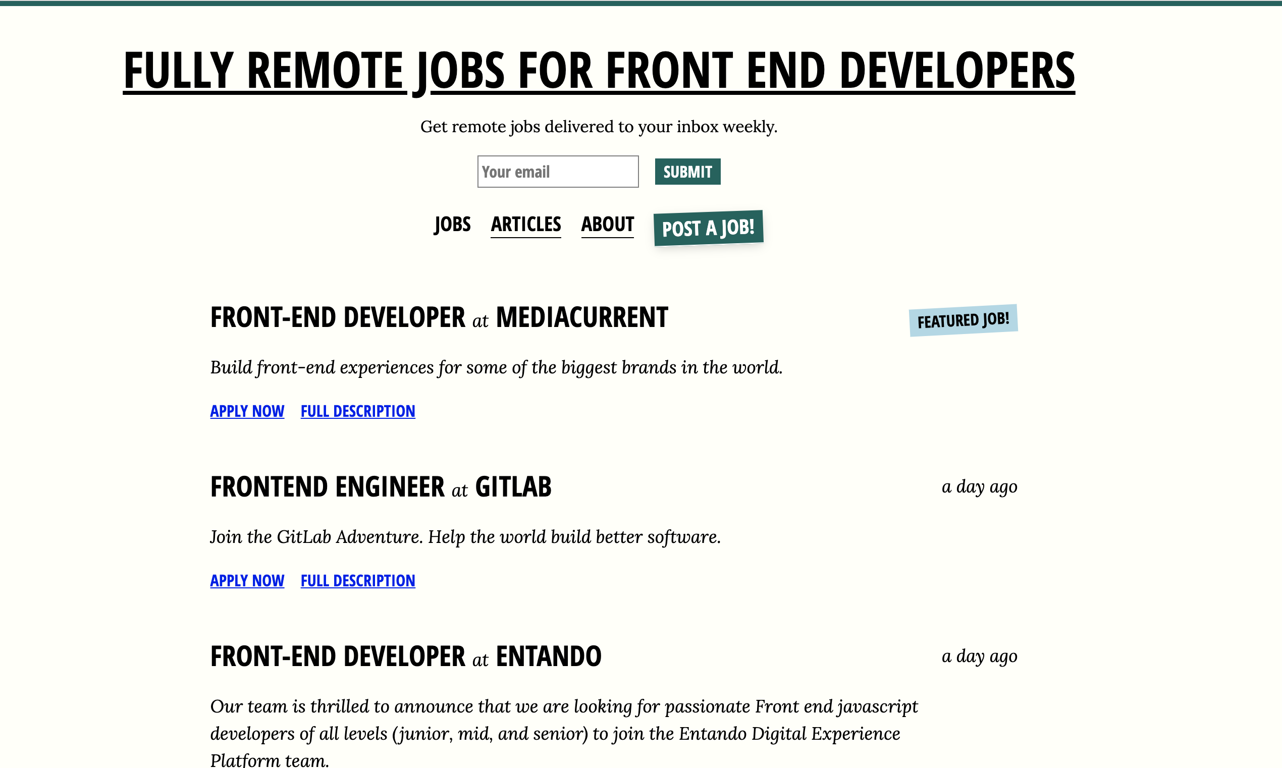 Front End Remote Jobs gallery image