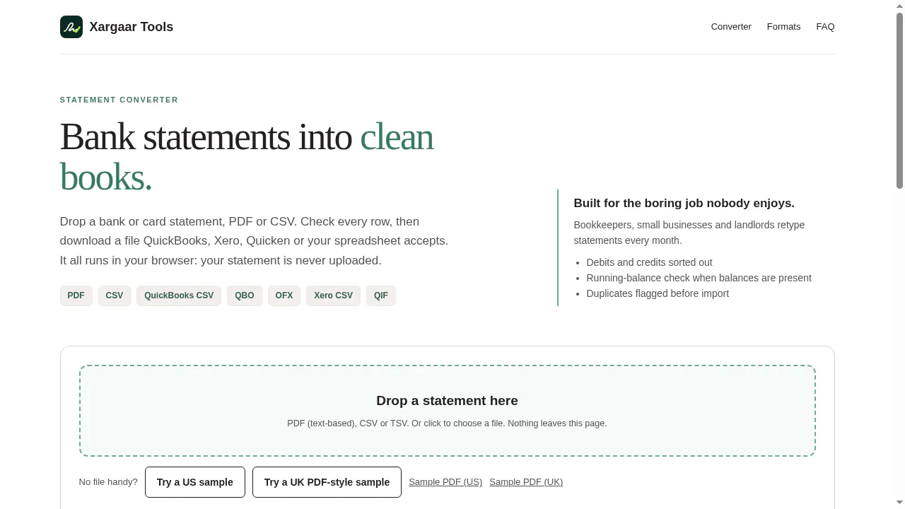 Statement Converter gallery image