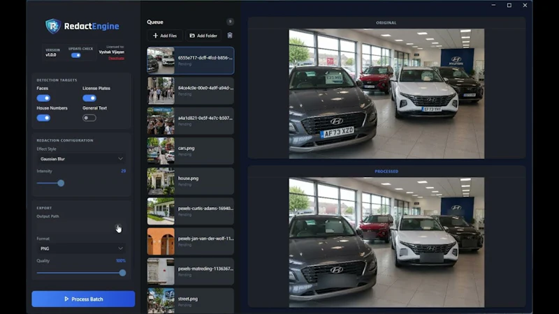 RedactEngine screenshot 1 (video preview)