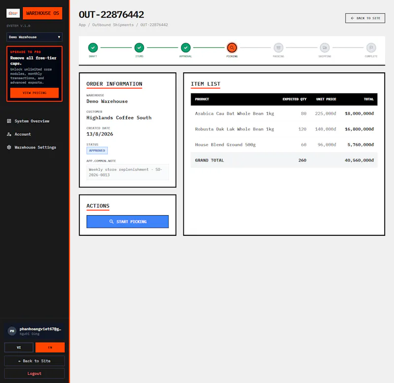 Warehouse OS screenshot 14