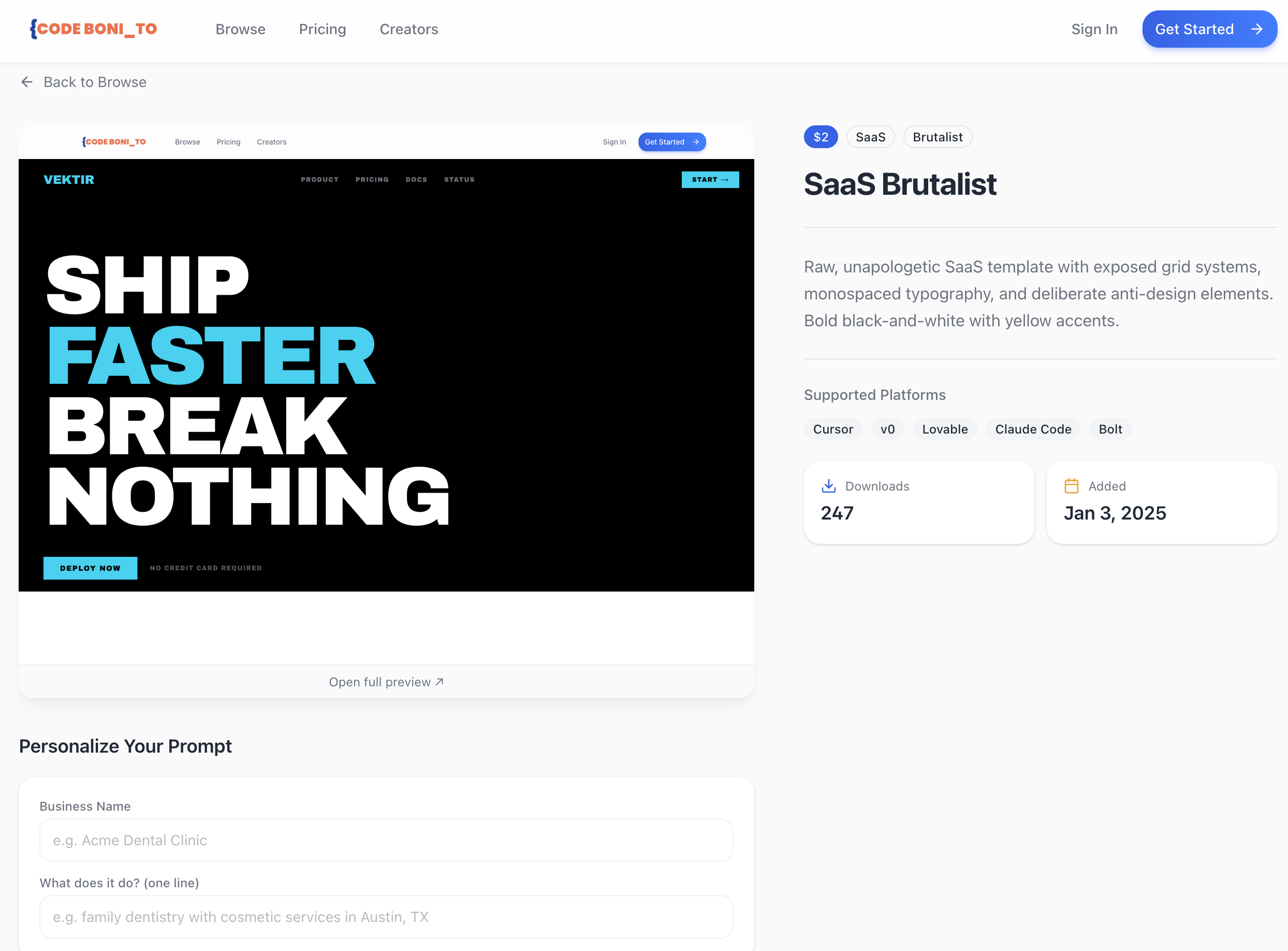 Code Bonito - Screenshot 3 showing product features and functionality