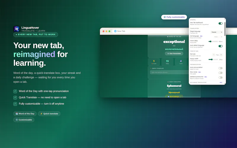 LinguaHover screenshot 2