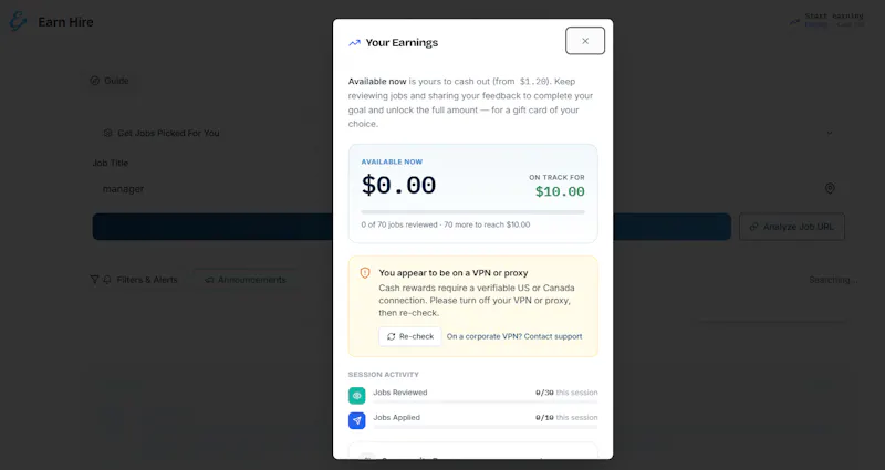 Earn Hire screenshot 3