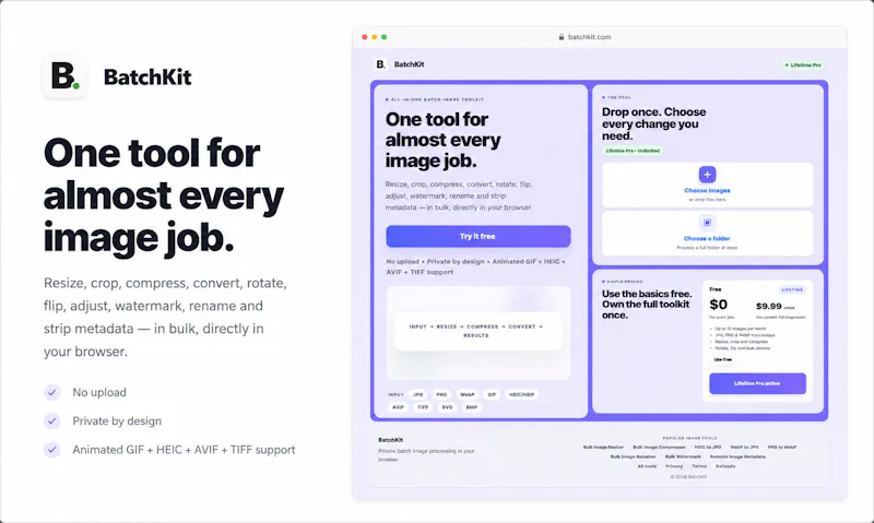 BatchKit — Batch Image Toolkit screenshot 1