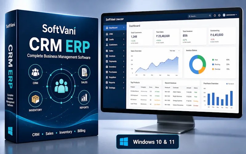 SoftVani CRM ERP screenshot 2