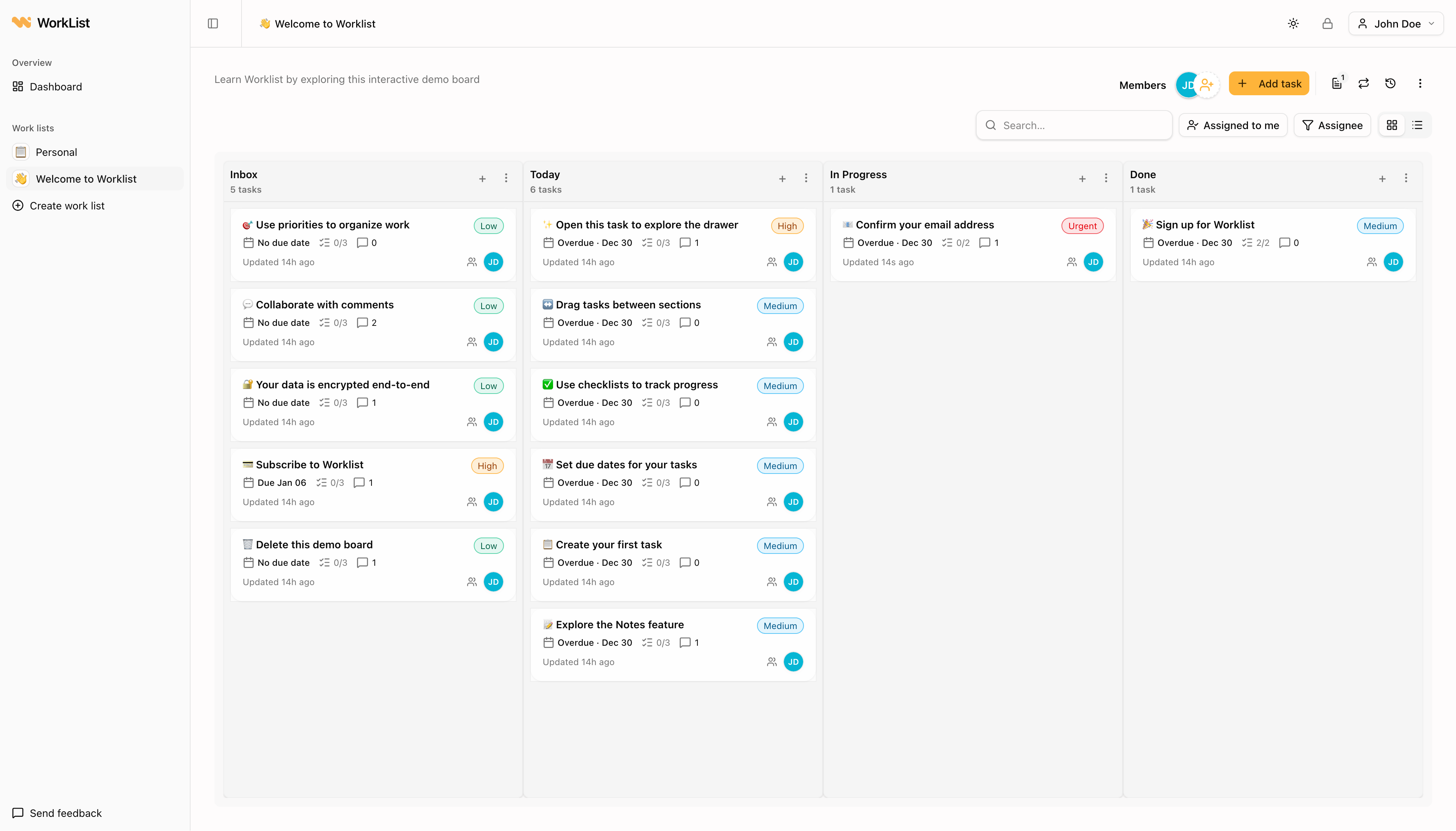 Worklist gallery image