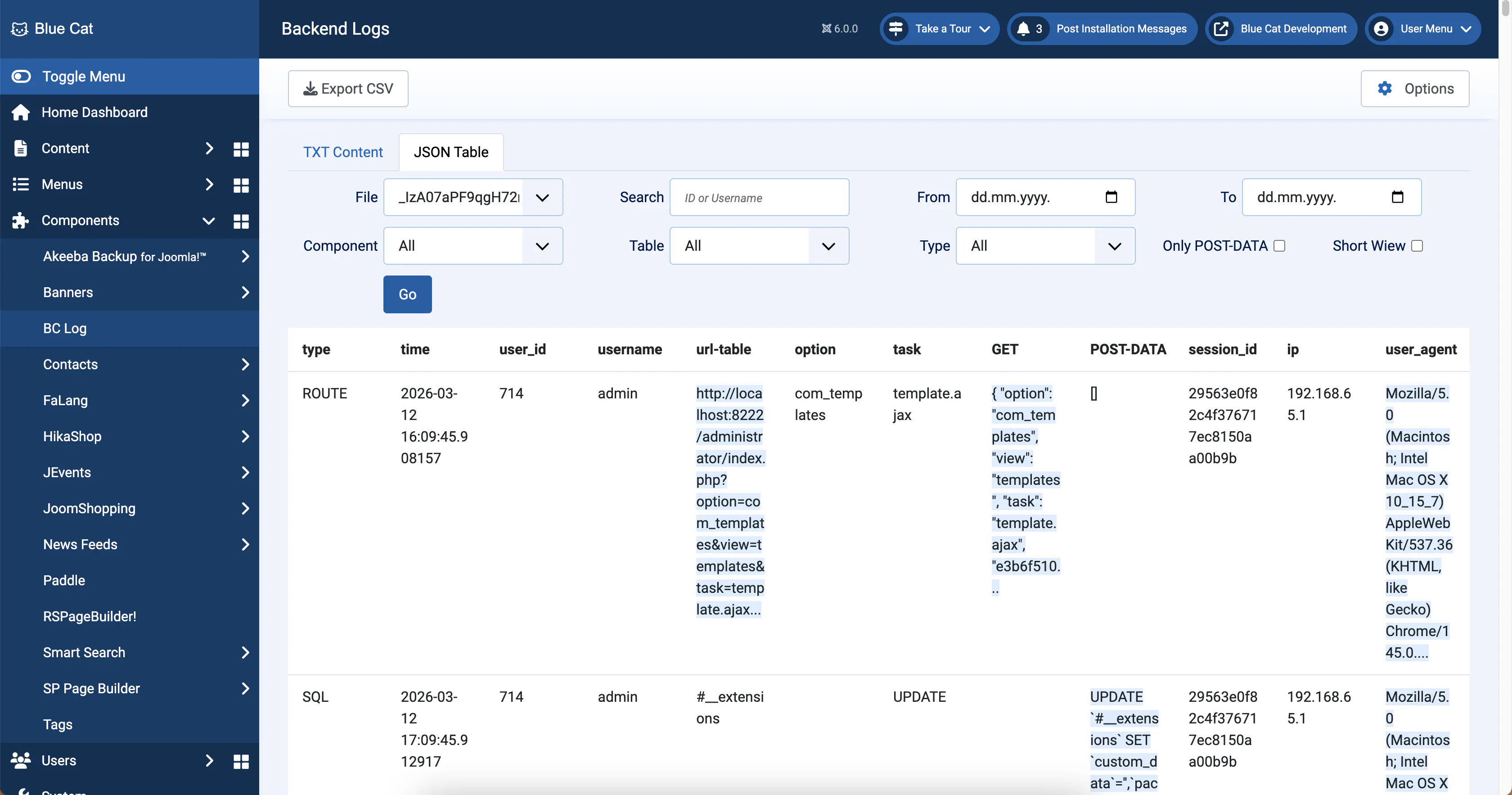 Banner del producto BCLog Jooma Audit Plugin