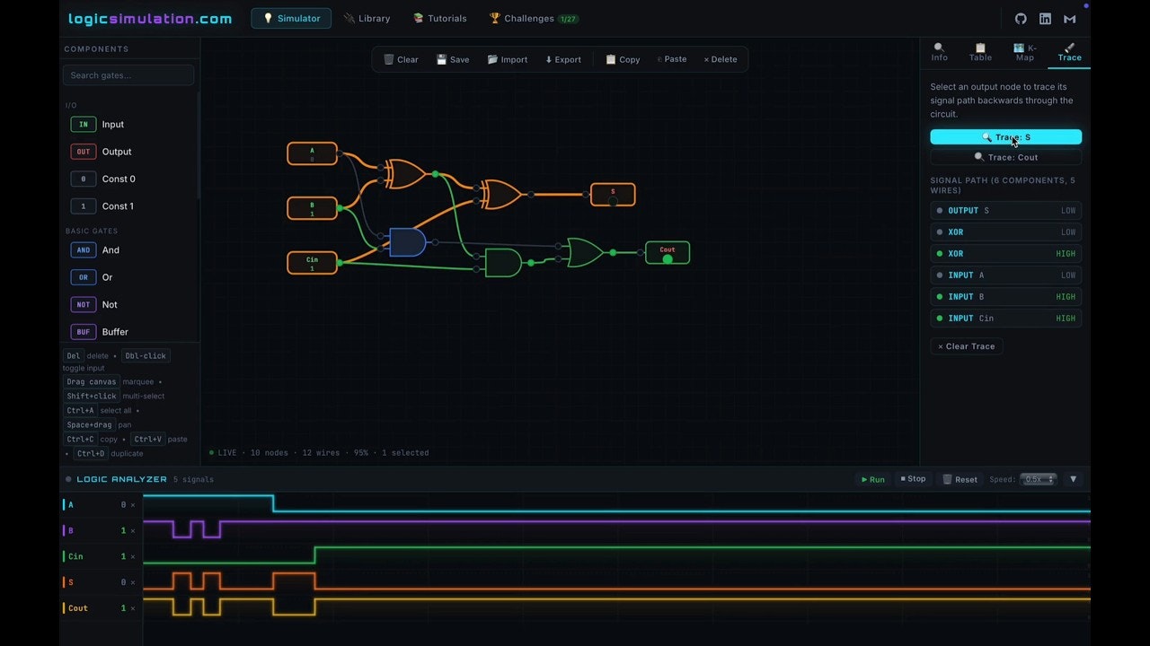 Logic Gate & Circuit Simulator gallery image
