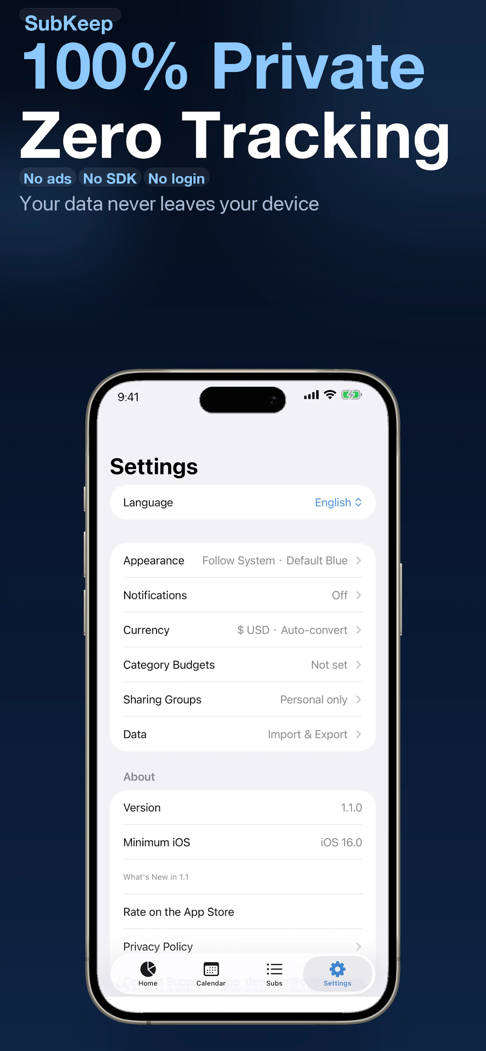 SubKeep screenshot 4