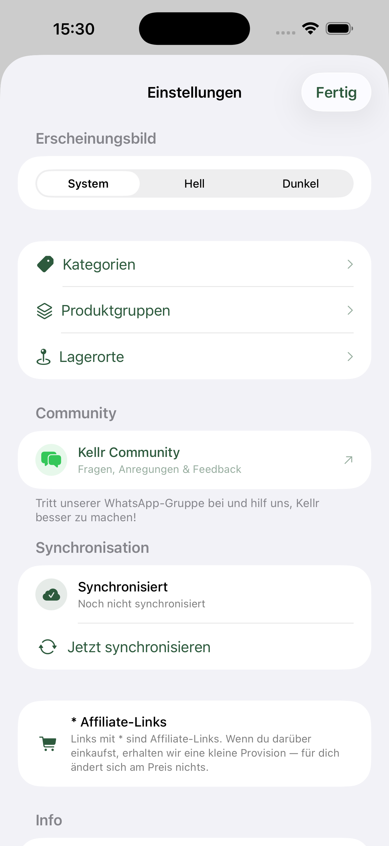 Kellr — Deine smarte Vorratskammer - Screenshot 5 showing product features and functionality