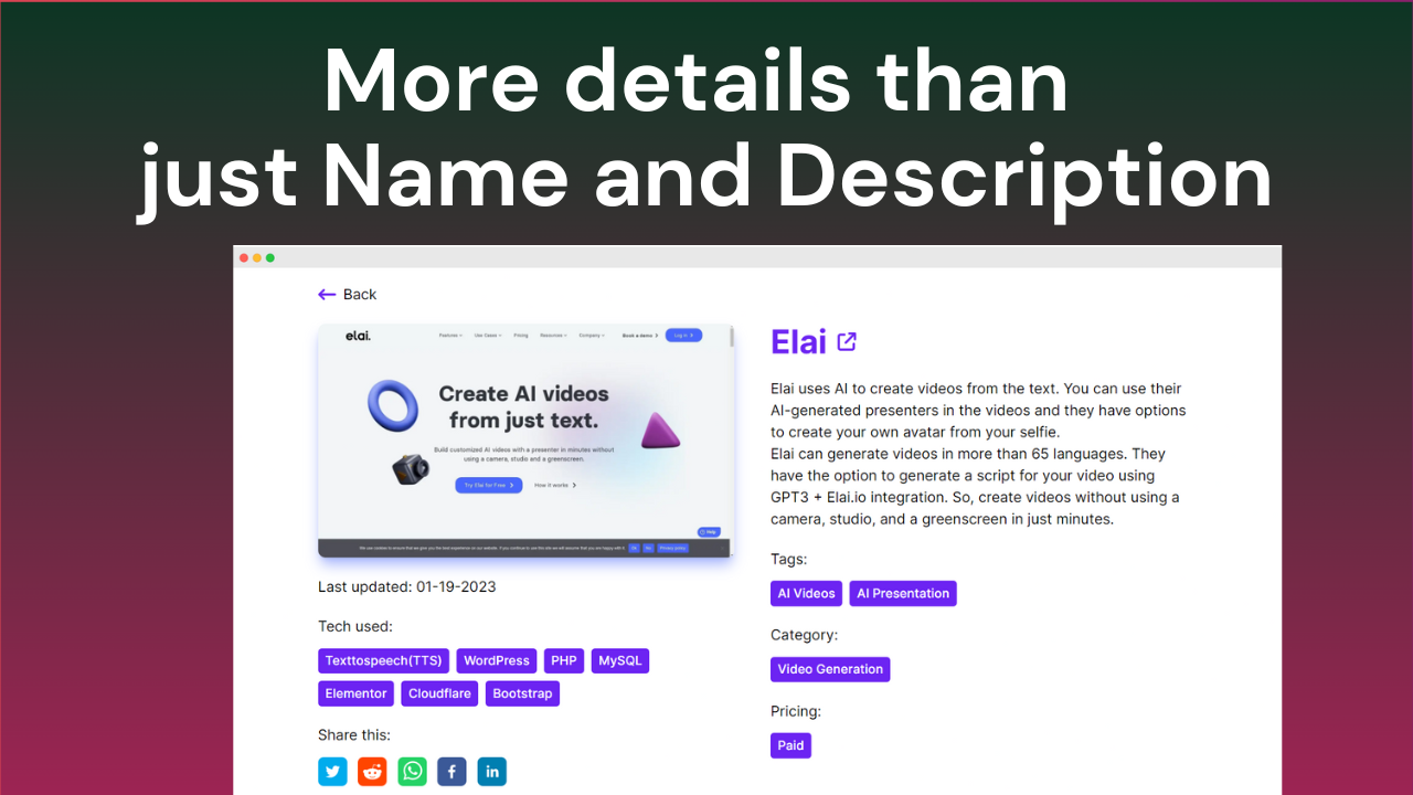 aitools.fyi - Лучшие инструменты ИИ Chatgpt - Найдите удивительные инструменты искусственного интеллекта, которые делают вашу жизнь легкой и лучше медиа 2