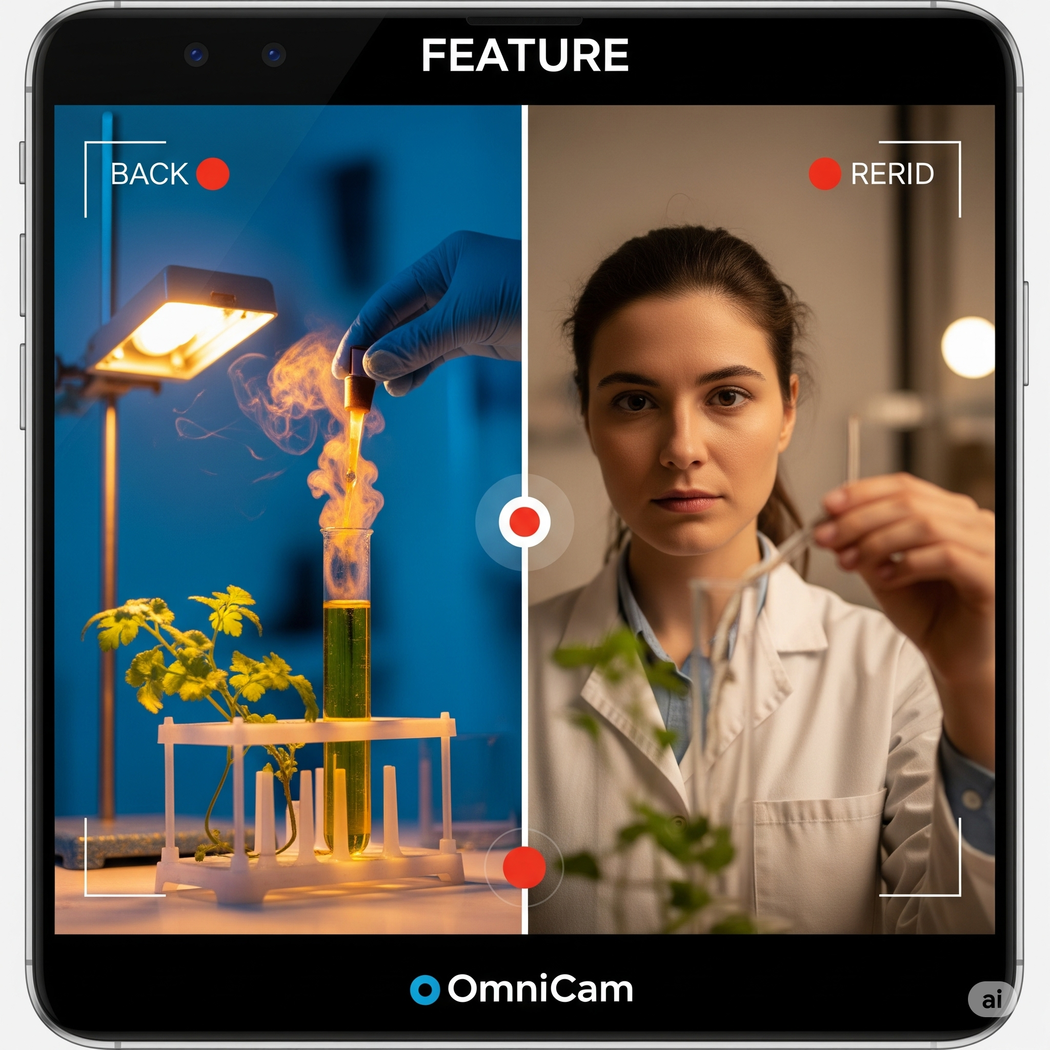 Omnicam - Записать передние и задние камеры даже с экраном медиа 4