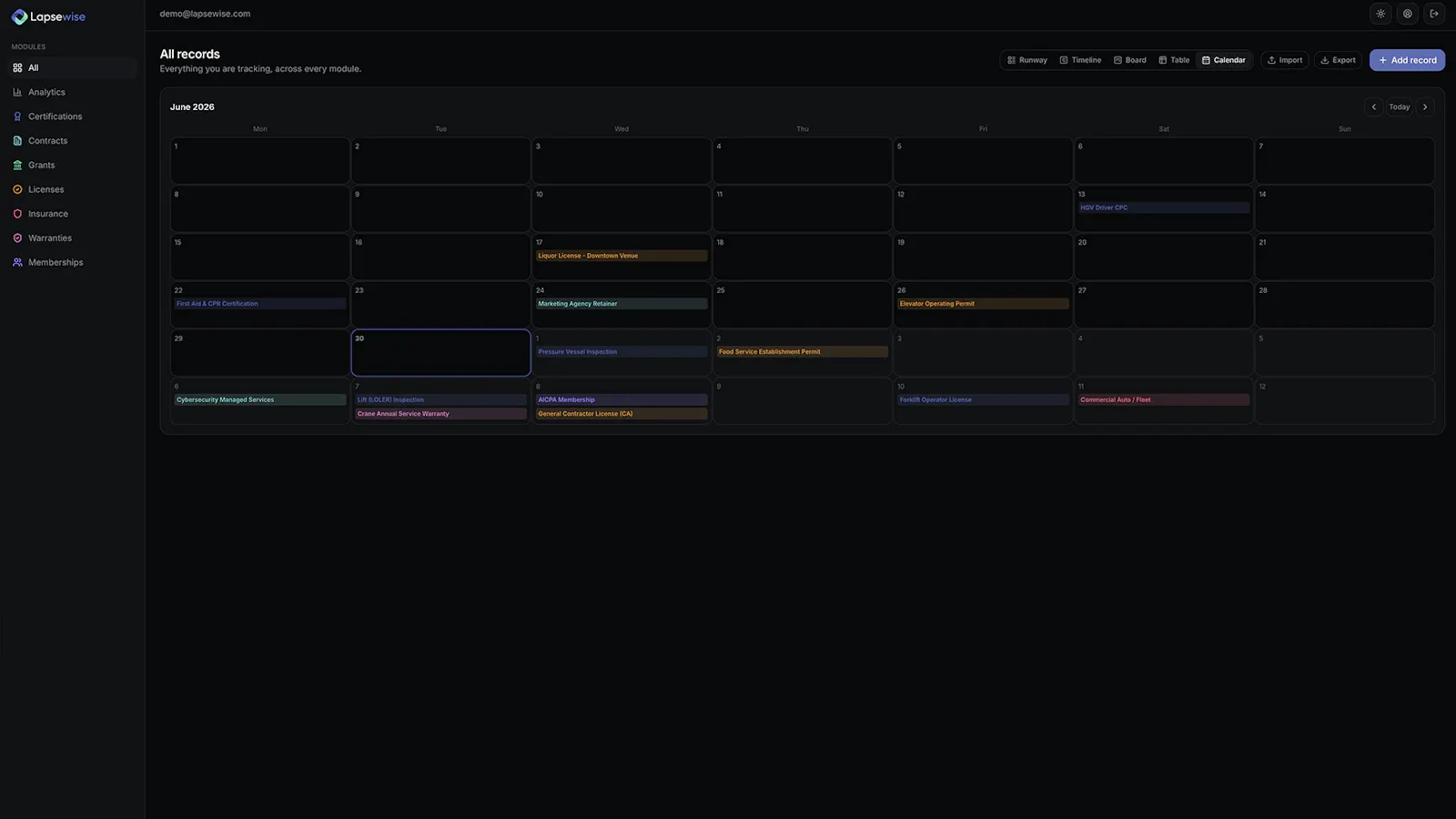 Lapsewise screenshot 8