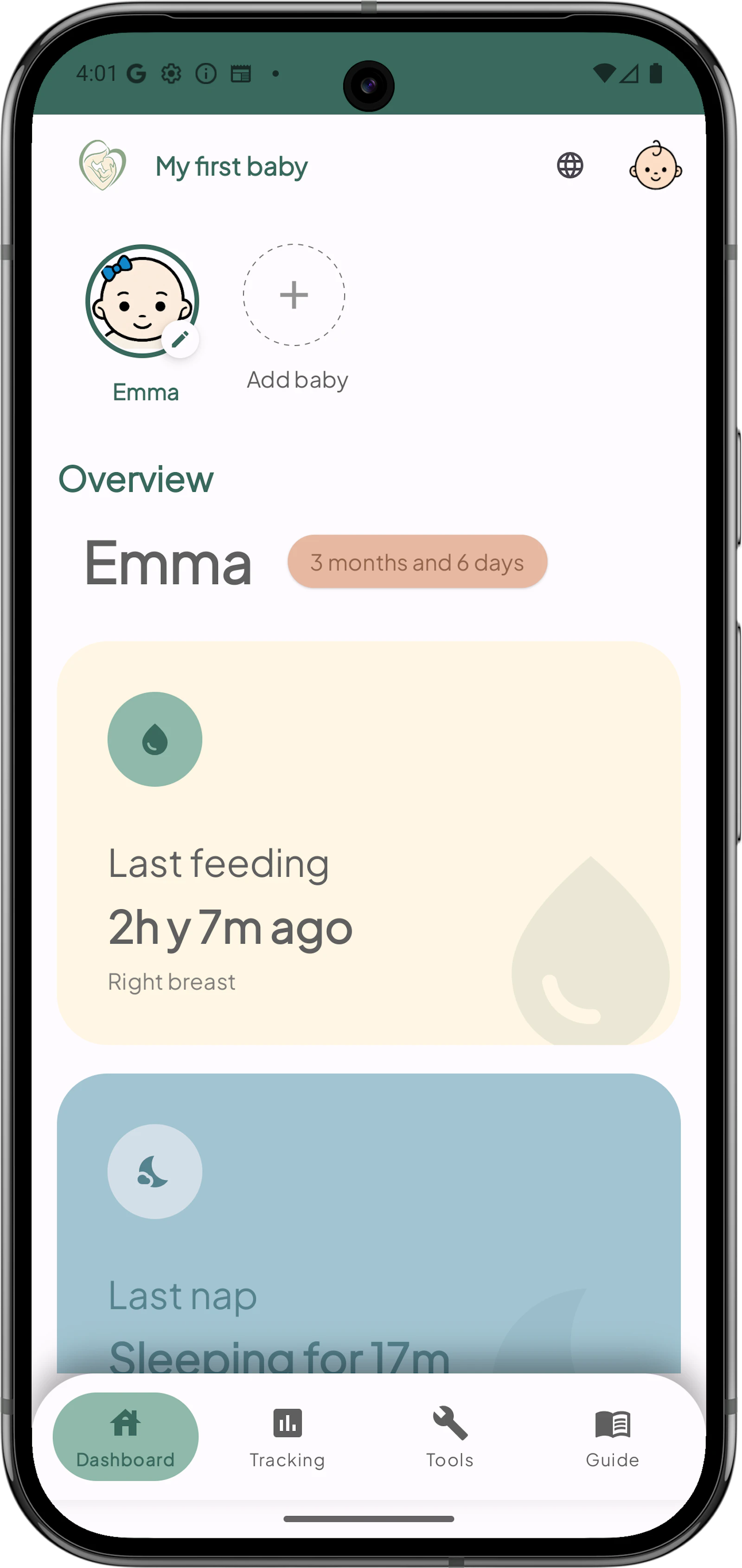 My Baby: Care & Tracker screenshot 1
